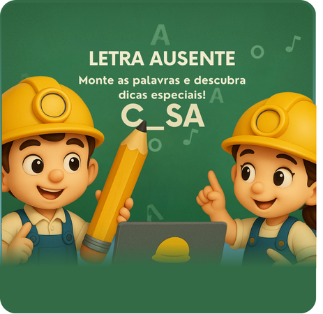 Monte as palavras e descubra dicas